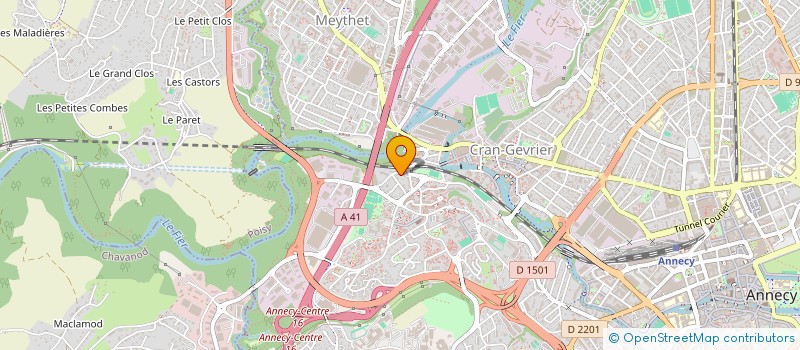 localisation de l'entreprise MONSIEUR KEVIN MAILLAND DIT GUILLERMIN à ANNECY