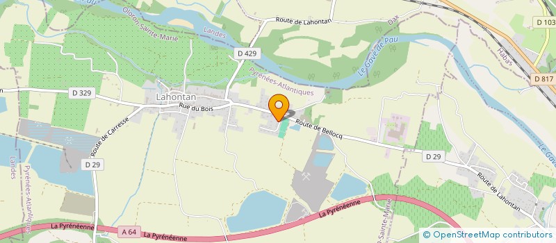 localisation de l'entreprise MONSIEUR KEVIN MALGARINI  LAHONTAN