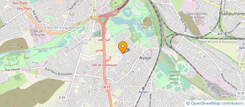 localisation de l'entreprise MONSIEUR KEVIN MARCHAL  BRUAY LA BUISSIERE