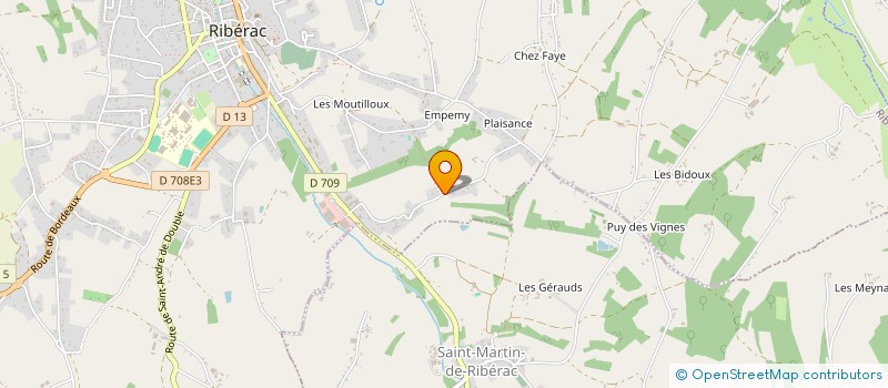 localisation de l'entreprise MONSIEUR KEVIN MARCHIVE à RIBERAC