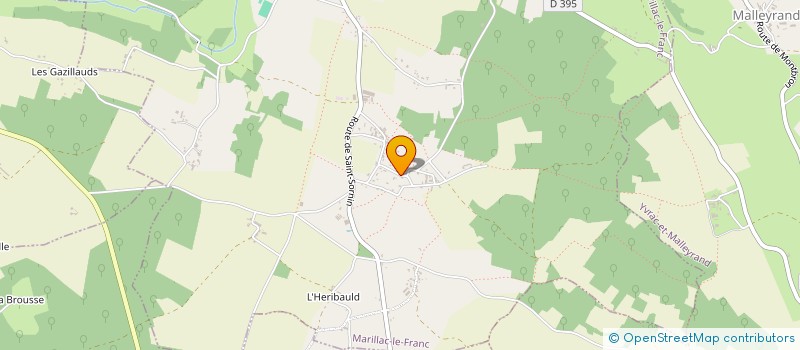 localisation de l'entreprise MONSIEUR KEVIN MARETTA  MARILLAC-LE-FRANC