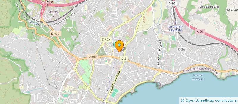 localisation de l'entreprise MONSIEUR KEVIN MARQUET  LA CIOTAT