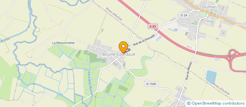 localisation de l'entreprise MONSIEUR KEVIN MARTIAL  BOUILLE-COURDAULT