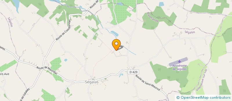 localisation de l'entreprise MONSIEUR KEVIN MARTIN  SAINT-COLOMB-DE-LAUZUN