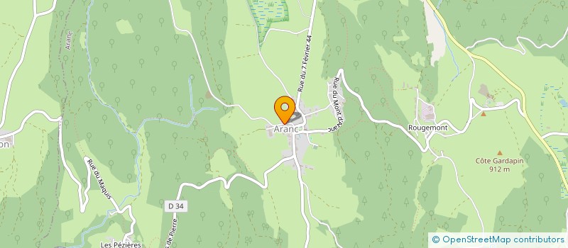 localisation de l'entreprise MONSIEUR KEVIN MARTIN  ARANC