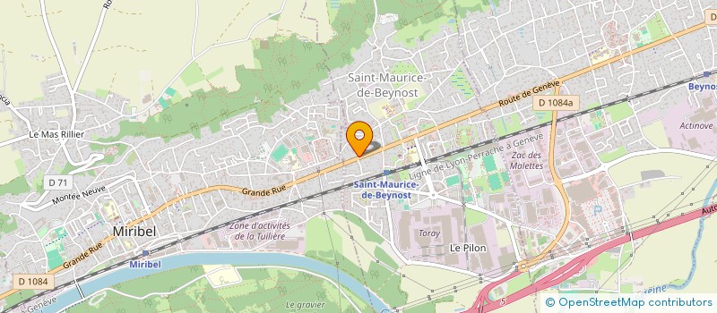 localisation de l'entreprise MONSIEUR KEVIN MARTINS PIRES  SAINT-MAURICE-DE-BEYNOST