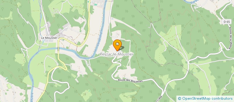 localisation de l'entreprise MONSIEUR KEVIN MARTY  PEYZAC-LE-MOUSTIER