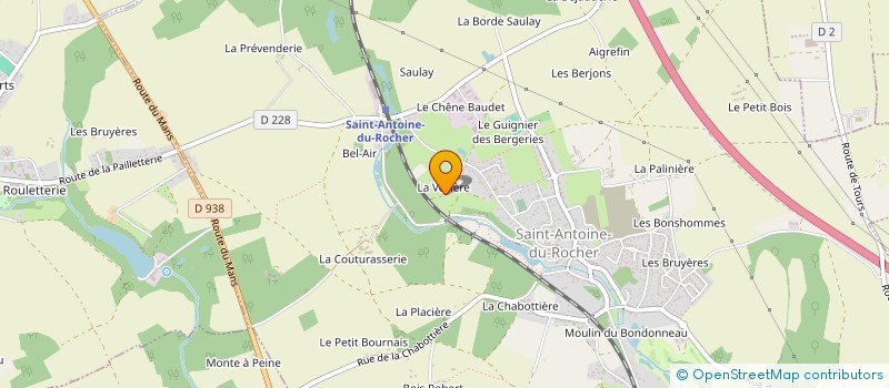 localisation de l'entreprise MONSIEUR KEVIN MASSET  SAINT ANTOINE DU ROCHER