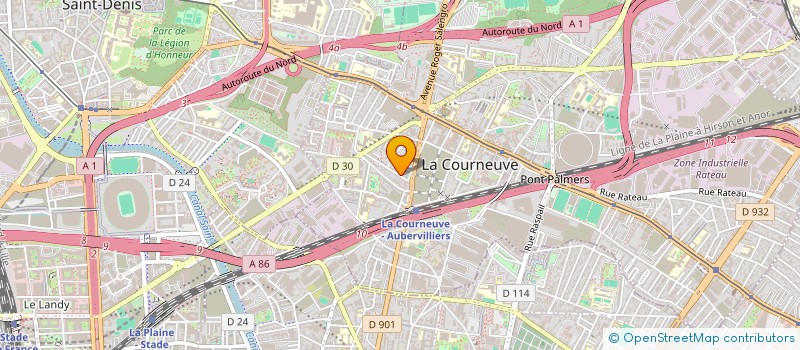 localisation de l'entreprise MONSIEUR KEVIN MATA N SOMI à LA COURNEUVE