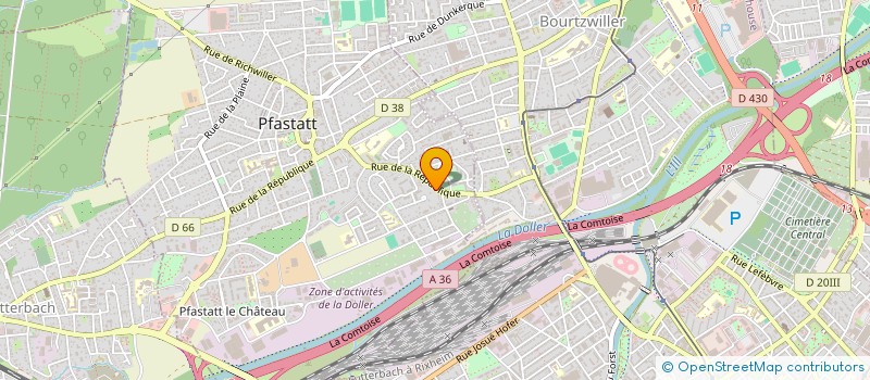 localisation de l'entreprise MONSIEUR KEVIN MATHIAS  PFASTATT