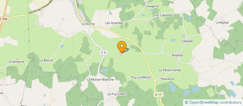 localisation de l'entreprise MONSIEUR KEVIN MATHIEU  LA ROCHE-L'ABEILLE