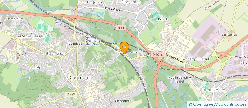 localisation de l'entreprise MONSIEUR KEVIN MATHIEU à CLERMONT