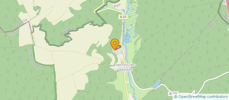localisation de l'entreprise MONSIEUR KEVIN MATHIEU  VERNOIS-LES-VESVRES