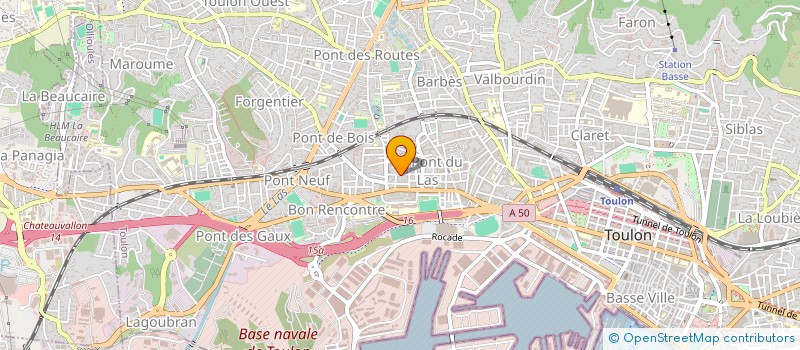 localisation de l'entreprise MONSIEUR KEVIN MAULAZ  TOULON