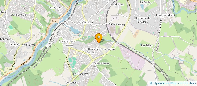 localisation de l'entreprise MONSIEUR KEVIN MAURY  CONDAT-SUR-VIENNE