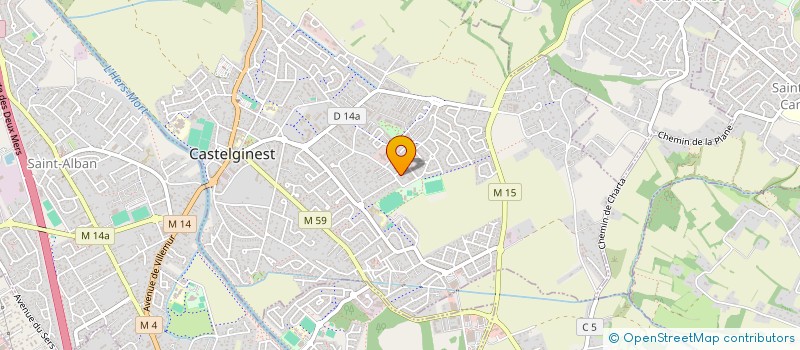 localisation de l'entreprise MONSIEUR KEVIN MAYINIA  CASTELGINEST