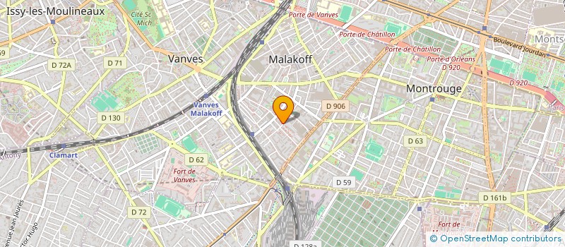 localisation de l'entreprise MONSIEUR KEVIN MEFFRAY  MALAKOFF