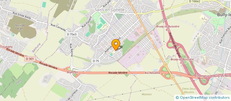 localisation de l'entreprise MONSIEUR KEVIN MERLEVELDE  SAINS-EN-GOHELLE