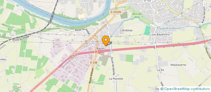 localisation de l'entreprise MONSIEUR KEVIN MEUNIER  BOURG-DE-PEAGE