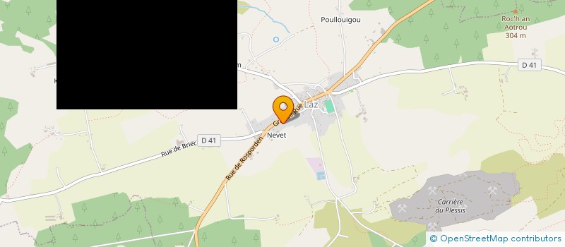 localisation de l'entreprise MONSIEUR KEVIN MEYNS  CARHAIX-PLOUGUER