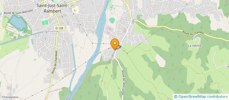 localisation de l'entreprise MONSIEUR KEVIN MICHALON  SAINT-JUST-SAINT-RAMBERT