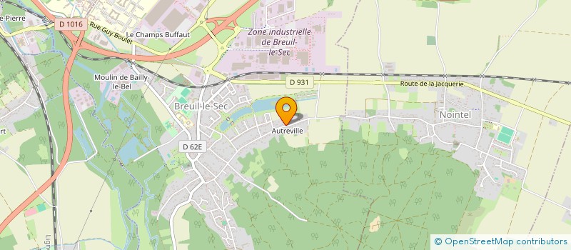 localisation de l'entreprise MONSIEUR KEVIN MICHEL  BREUIL-LE-SEC