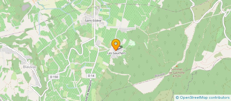 localisation de l'entreprise MONSIEUR KEVIN MICHELETTI  BLAUVAC