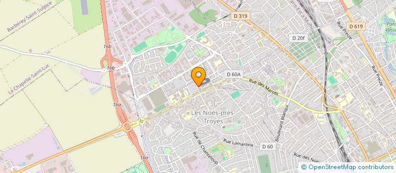 localisation de l'entreprise MONSIEUR KEVIN MIERLOT  LA CHAPELLE-SAINT-LUC