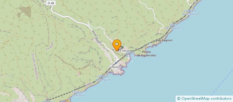 localisation de l'entreprise MONSIEUR KEVIN MILHAUD  LE ROVE