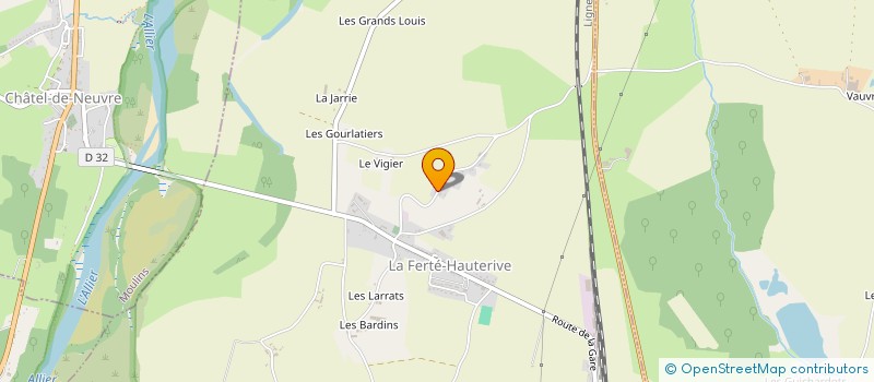 localisation de l'entreprise MONSIEUR KEVIN MILLARD à LA FERTE-HAUTERIVE