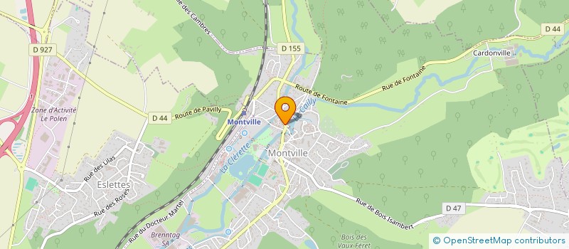 localisation de l'entreprise MONSIEUR KEVIN MLODZINSKI  MONTVILLE