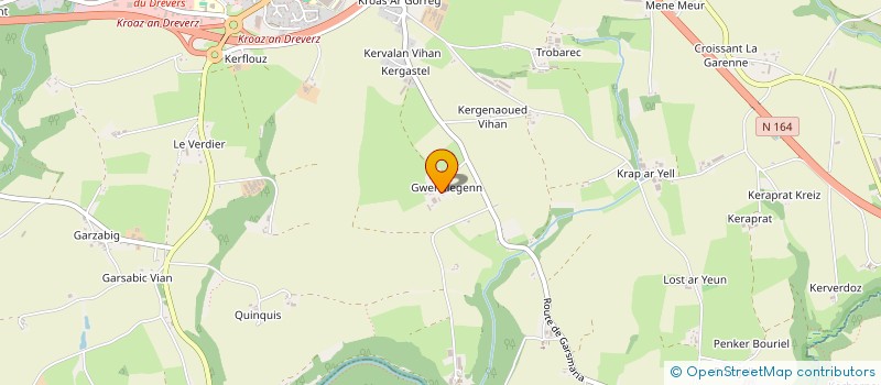 localisation de l'entreprise MONSIEUR KEVIN MOAL  PLEYBEN