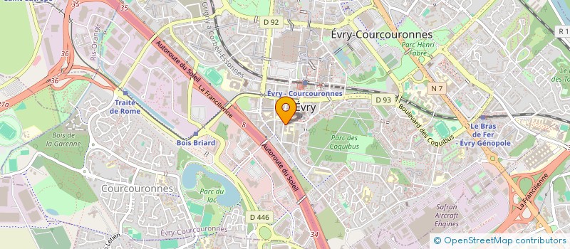localisation de l'entreprise MONSIEUR KEVIN MOISAN  EVRY-COURCOURONNES