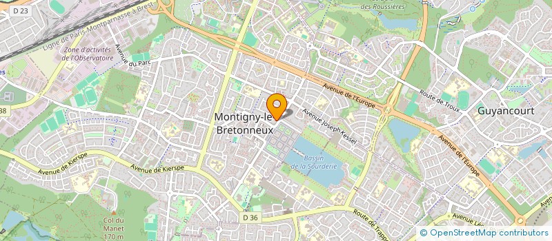 localisation de l'entreprise MONSIEUR KEVIN MOKAI  MONTIGNY-LE-BRETONNEUX