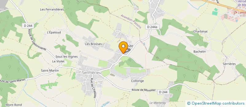 localisation de l'entreprise MONSIEUR KEVIN MONFLIER  CREYS-MEPIEU