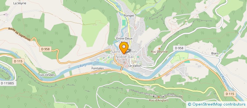 localisation de l'entreprise MONSIEUR KEVIN MONTANER  SAINT-ANTONIN-NOBLE-VAL