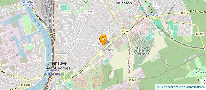 localisation de l'entreprise MONSIEUR KEVIN MONTEIRO  VILLENEUVE-SAINT-GEORGES