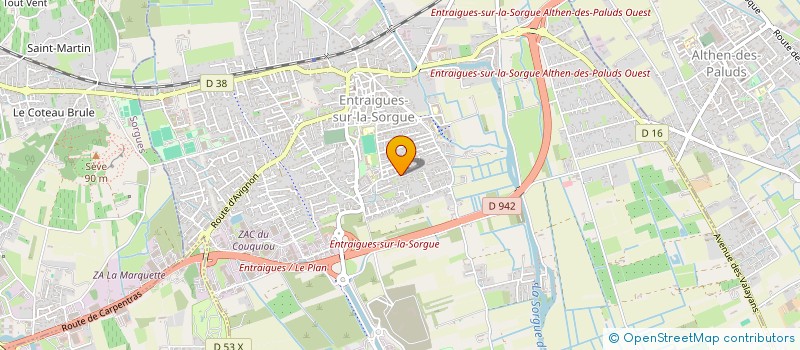 localisation de l'entreprise MONSIEUR KEVIN MORAND  ENTRAIGUES-SUR-LA-SORGUE