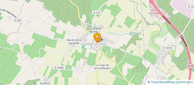 localisation de l'entreprise MONSIEUR KEVIN MOREAU  VILLARS-EN-PONS