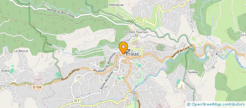 localisation de l'entreprise MONSIEUR KEVIN MOROCZ  PRIVAS