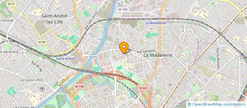 localisation de l'entreprise MONSIEUR KEVIN MORTELECQUE à LA MADELEINE