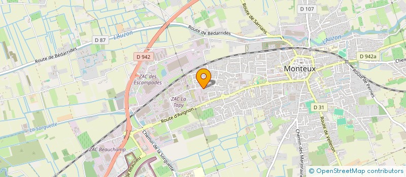 localisation de l'entreprise MONSIEUR KEVIN MOUTINHO  MONTEUX