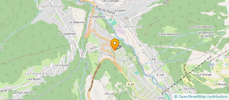 localisation de l'entreprise MONSIEUR KEVIN NABAIS  MORZINE