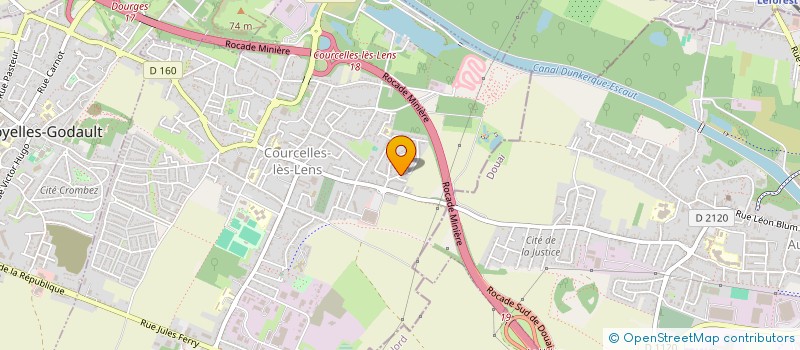 localisation de l'entreprise MONSIEUR KEVIN NIEBORAK  COURCELLES-LES-LENS