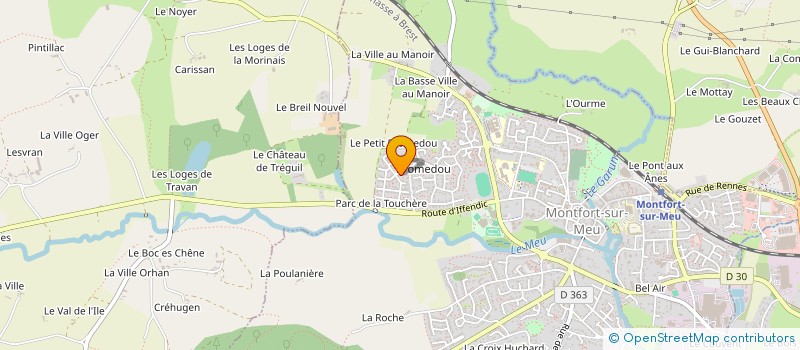 localisation de l'entreprise MONSIEUR KEVIN NOBLET  MONTFORT-SUR-MEU