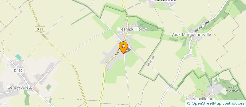 localisation de l'entreprise MONSIEUR KEVIN NOEL  FRESNES-TILLOLOY