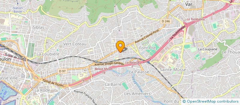 localisation de l'entreprise MONSIEUR KEVIN NOEL  TOULON