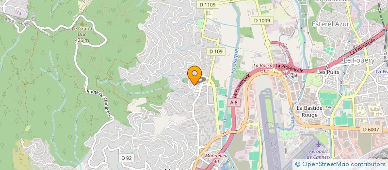 localisation de l'entreprise MONSIEUR KEVIN NZEE  MANDELIEU-LA-NAPOULE