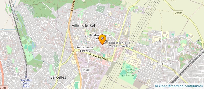 localisation de l'entreprise MONSIEUR KEVIN NZIENGUI DIGABI  VILLIERS-LE-BEL