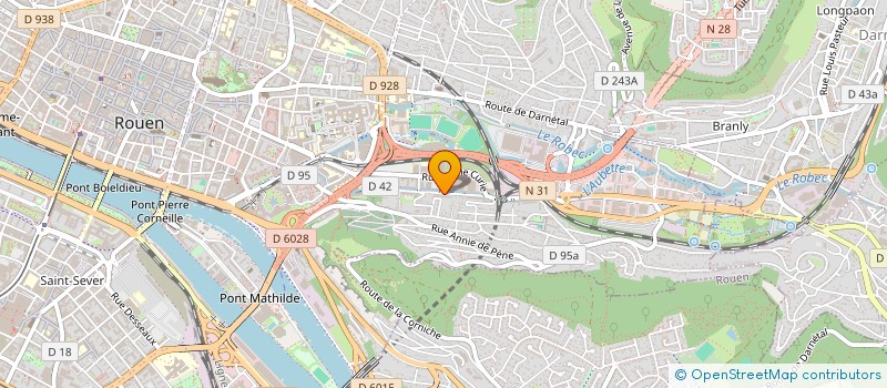 localisation de l'entreprise MONSIEUR KEVIN NZUZI KALUNGA  ROUEN